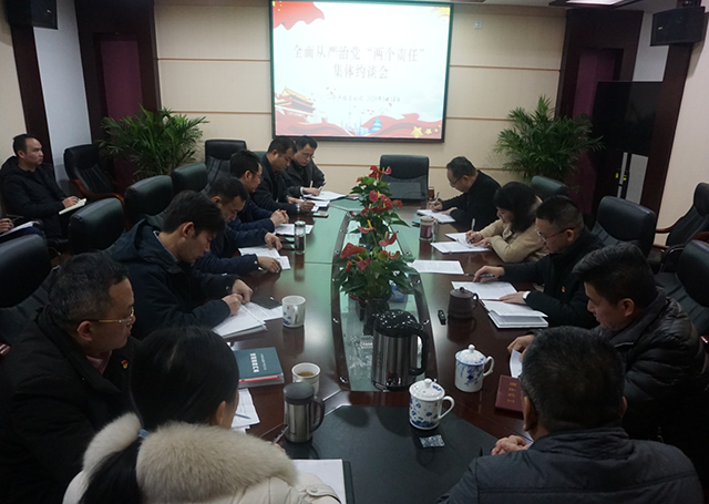 公司召开落实全面从严治党“两个责任”集体约谈会