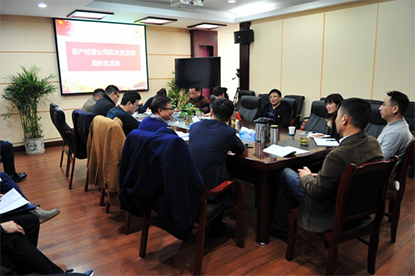 资产经营公司机关党支部召开组织生活会