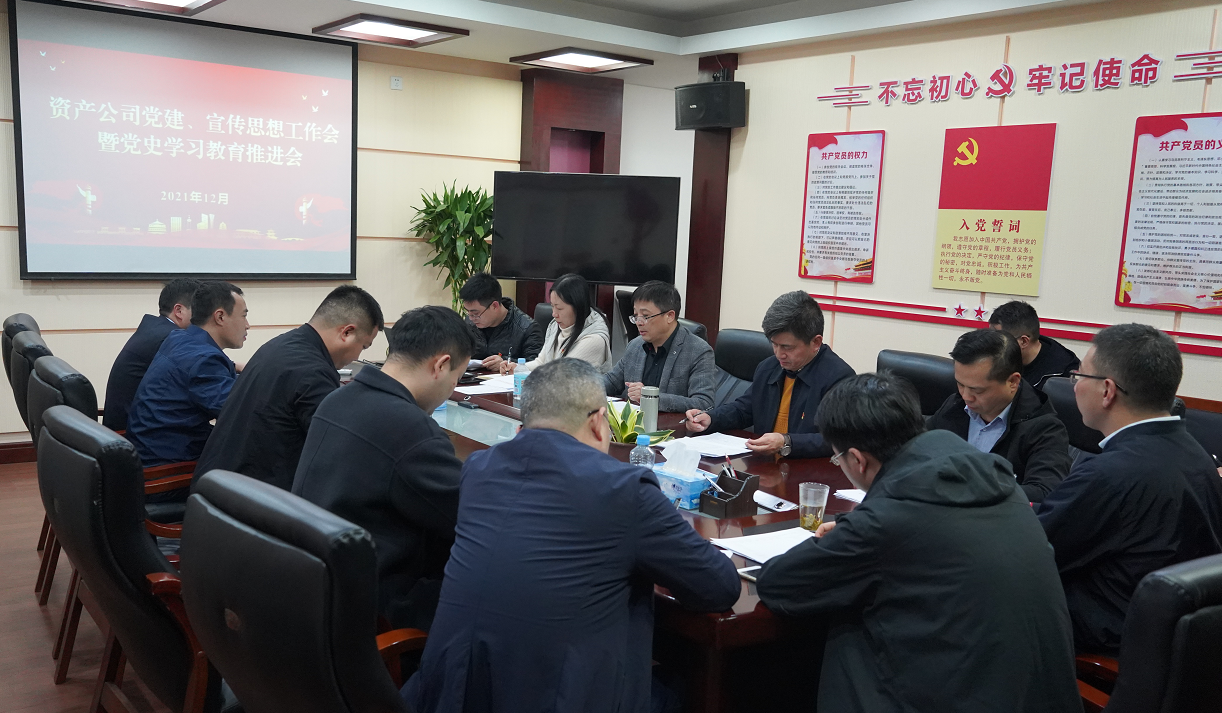 公司召开党建宣传暨党史学习教育推进会