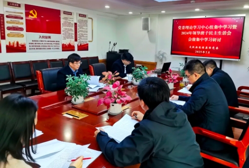 公司党委开展理论学习中心组集体学习暨领导班子2024年度民主生活会学习研讨