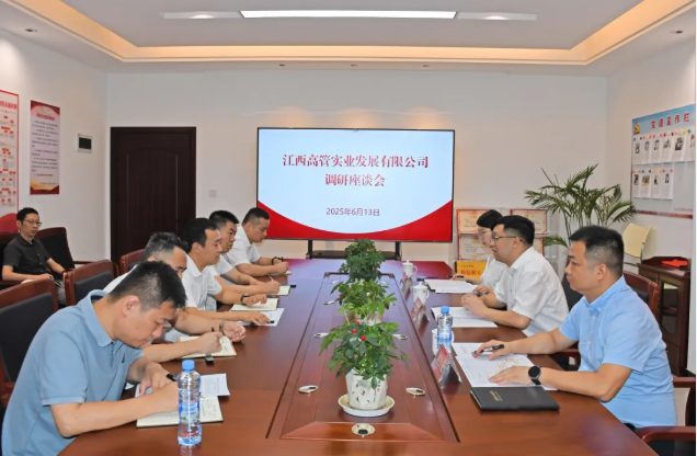 公司总经理巫过房到高管实业公司督导调研